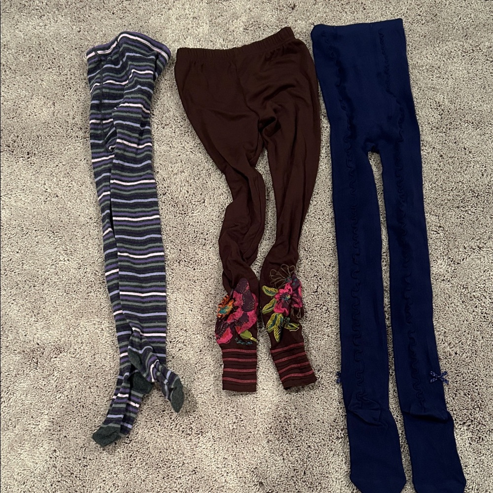 LOT OF 3 TIGHTS 7-10